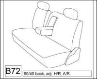 2004 TOYOTA CAMRY 60/40 REAR EXACT SEAT COVERS