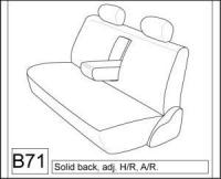 2003-2007 HONDA ACCORD SEDAN SEAT COVERS FOR BENCH WITH SIDE BOLS