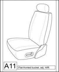 1998-2002 HONDA ACCORD LX SEAT COVERS FOR FRONT BUCKETS (NO AIRBAGS)