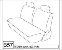 1981-82 TOYOTA TERCEL HATCHBACK SPLIT BENCH BACK FITTED