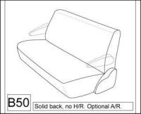 1985-86 TOYOTA TERCEL HATCHBACK REAR FITTED SEAT COVERS