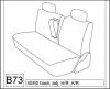 2002-2003 TOYOTA CAMRY SEAT COVERS FOR REAR SOLID BOTTOM 40/60 SPLIT BACK SEAT C