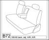 2004 TOYOTA CAMRY 60/40 REAR EXACT SEAT COVERS