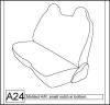 1992-1998 TOYOTA T100 TRUCK BENCH WITH MOLDED HEADRESTS