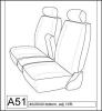 2007-2009 TOYOTA TUNDRA 40/20/40, FITTED SEAT COVERS NO SIDE AIRBAGS, WITH 