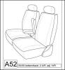 1995-1998 TOYOTA AVALON SEAT COVERS FOR FRONT 50/50 SPLIT SEAT WITH AD