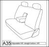1999-2003 TOYOTA AVALON SEAT COVERS FOR REAR BENCH W/ADJUSTABLE H