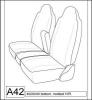 2000-2004 DODGE DAKOTA XCAB 40/20/40 SEAT COVERS, LATCH ON SEAT B