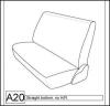 1985-1989 DODGE ADVENTURER TRUCK SEAT COVERS FOR SOLID BENCH