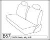 1990-1993 DODGE TRUCK XCAB SPLIT BACK BENCH, LATCH CUT OUT, FOR DIESEL