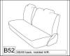 1991-2001 FORD ESCORT SEDAN REAR  EXACT SEAT COVERS