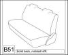 2001-2005 HONDA CIVIC HYBRID SEDAN BENCH WITH MOLDED HEADRESTS