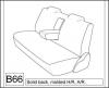 1984-1991 TOYOTA CAMRY SEDAN SEAT COVERS FOR SOLID REAR BENCH 