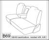 1984-1991 TOYOTA CAMRY WAGON SEAT COVERS FOR SOLID REAR BENCH WIT