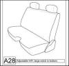 2000-2004 TOYOTA TUNDRA REG CAB SEAT COVERS FOR FRONT BENCH WITH 